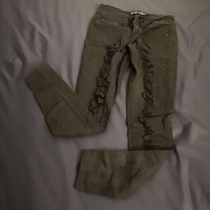 HotTopic Stylish Ripped Black Jeans #Size 0